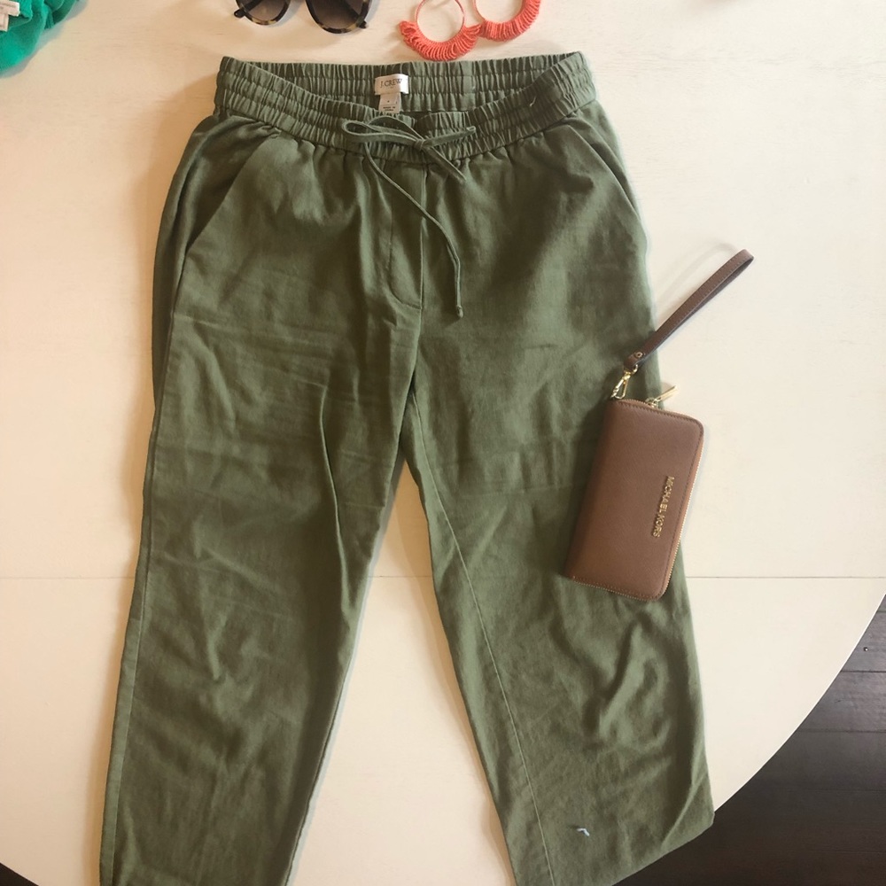 Jcrew Linen draw string pant